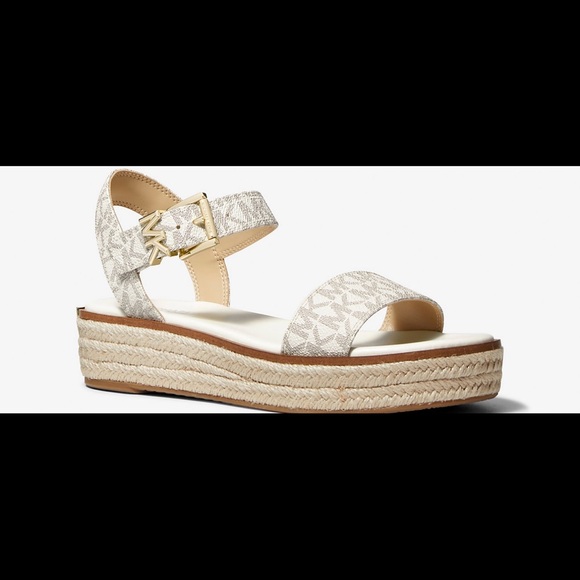 Michael Kors Cream Espadrille Sandals - Picture 1 of 6